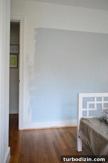 From Cluttered Spare Room to Kid-Friendly Playroom: A Step-by-Step Guide 10 Odd paint angle 2