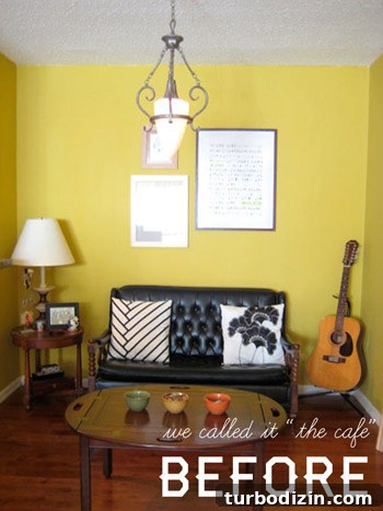 Bright Yellow Wallpaper Ideas for a Dining Room Makeover 2 Dining room makeover 1