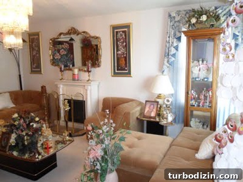 Mid-Century Living Room Makeover with Bold Graphic Patterns 3 Living room before/after 2