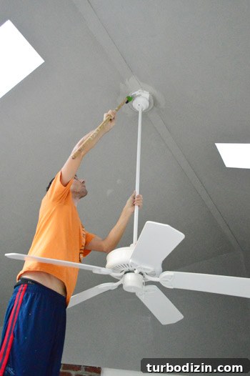 Painting sunroom