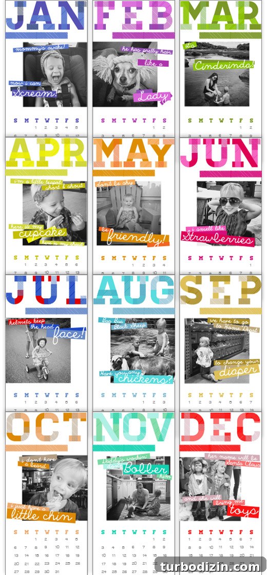 Free Printable Annual Calendar Template — Download Now 7 all twelve months