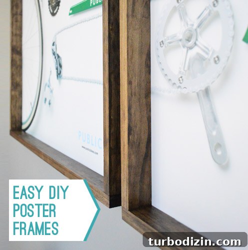 Framed bike poster
