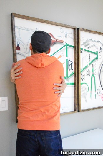 Final framed art close-up