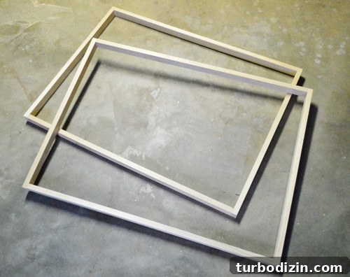 Completed frames