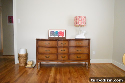 Big-Girl Bedroom with Daybed and Secondhand Dresser 4 Dresser positioned in room