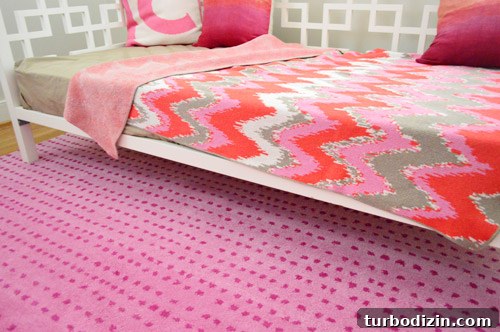 Playroom Pink Polka Dot Rug — Whimsical Kids’ Floor Decor 2 Pink rug with polka dots in child's room