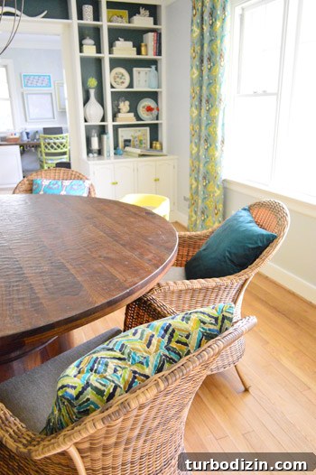 dining room detail with high chair