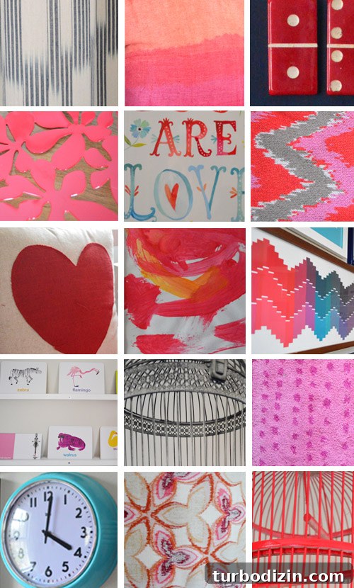 Pattern grid from Clara's room