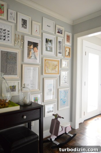 Hallway frame with metal plate
