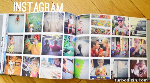Yearbook Family Album Spread Featuring Photos Of Instagram Photos