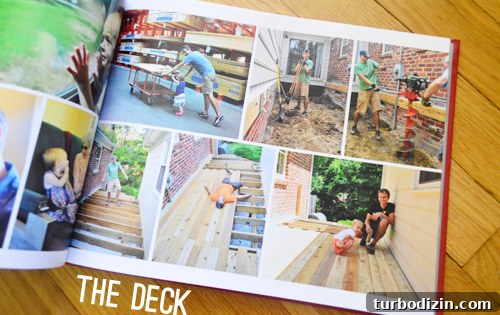 Yearbook Family Album Spread Featuring Photos Of Building Deck