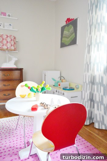 Playroom Finishing Touches: Stylish Ideas to Complete the Space 9 Tea party table with red chairs