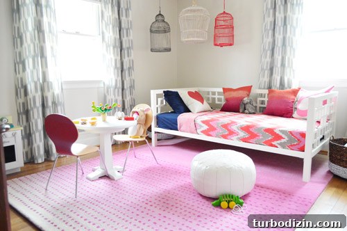 Playroom Finishing Touches: Stylish Ideas to Complete the Space 3 Reoriented rug showing dot pattern