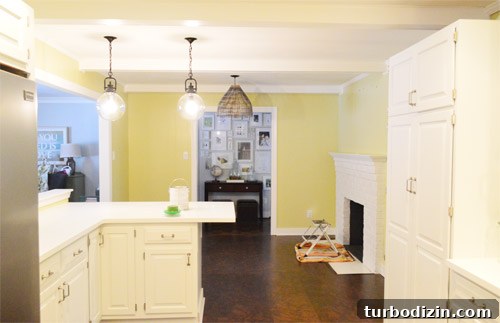 Painting Our Kitchen Soft Blue: Colorado Gray Color Reveal 4 Kitchen before