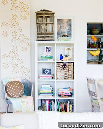 Quaint Vine-Covered Cottage House Crashers Tour 8 Cozy reading nook