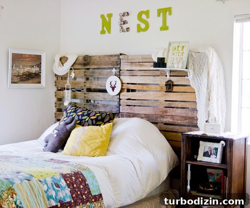 Quaint Vine-Covered Cottage House Crashers Tour 10 Airy bedroom with handmade quilt