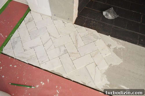 Tile a Marble Herringbone Fireplace: Step-by-Step Guide for Perfect Results 15 img 56593 14