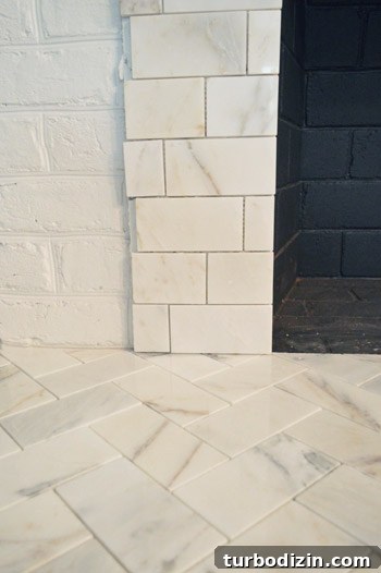 Tile a Marble Herringbone Fireplace: Step-by-Step Guide for Perfect Results 16 img 56593 16