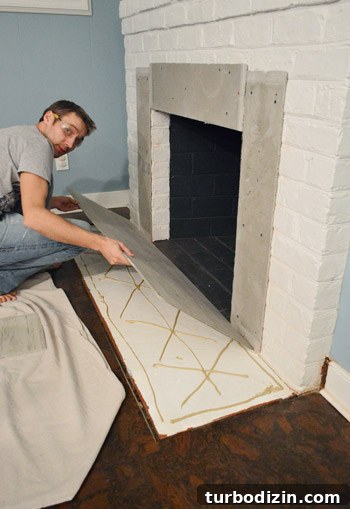 Tile a Marble Herringbone Fireplace: Step-by-Step Guide for Perfect Results 8 img 56593 7