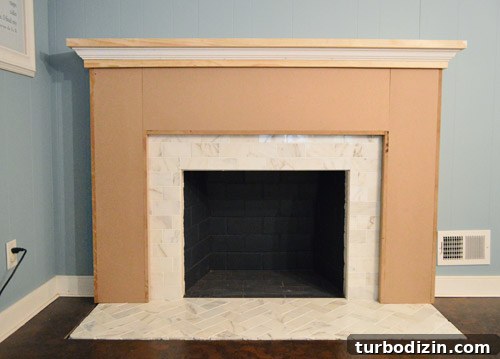 DIY Guide: Build a Custom Fireplace Mantel Step-by-Step 17 img 56691 16
