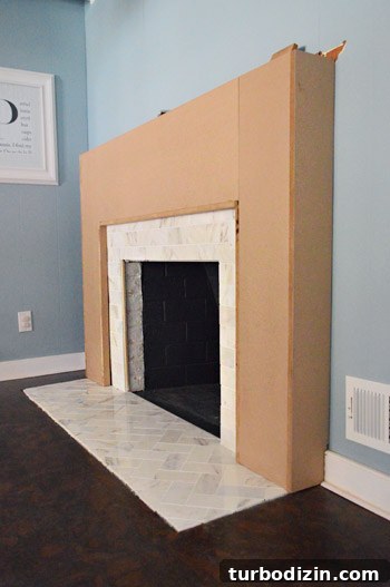 DIY Guide: Build a Custom Fireplace Mantel Step-by-Step 8 img 56691 7