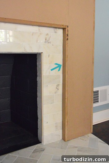 DIY Guide: Build a Custom Fireplace Mantel Step-by-Step 10 img 56691 9