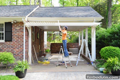 How to Build a Pergola Attached to Your Garage 16 img 57829 26