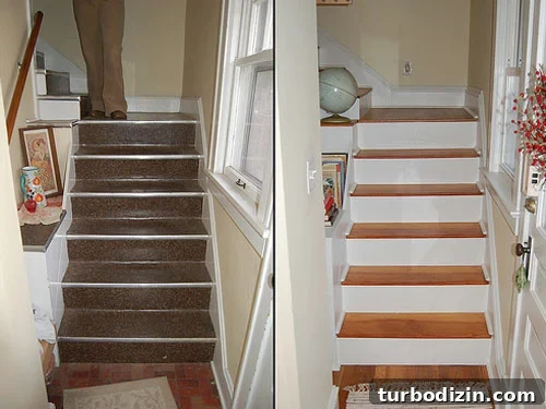 stairway-transformation Stairway before and after