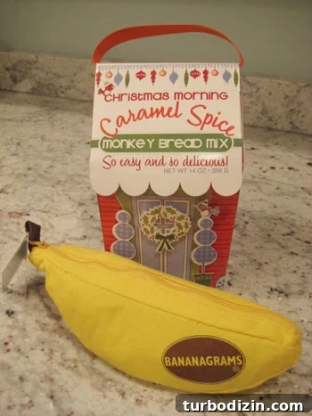 Bananagrams and Monkey Bread gift idea