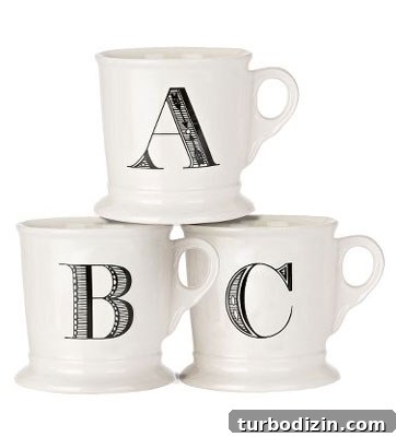 Anthropologie monogram mugs