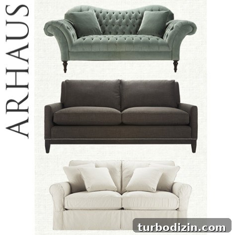 Free Arhaus Delivery: How to Get Furniture Shipped Free to Your Home 2 Arhaus sofas
