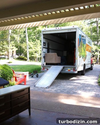 Moving In: Our First Day in the Third House 16 Movers loading large items
