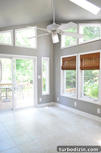 Moving Out of Our Second House: Our Last Day and Final Goodbye 16 Sunroom after