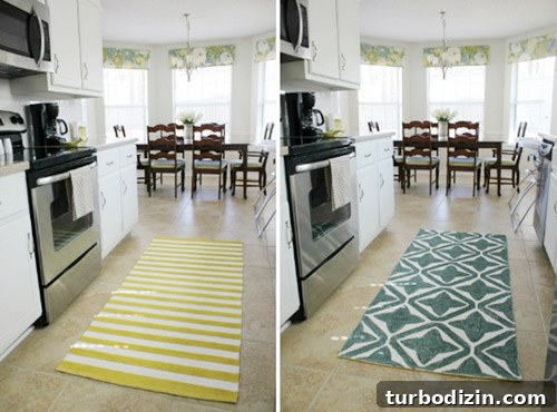Finished reversible rug