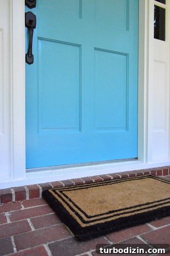Choose the Perfect Color and Paint Your Front Door Like a Pro 3 Front door in daylight