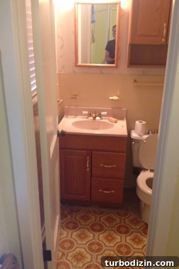 Bathroom before/after