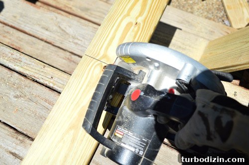 Fix a Hole in Your Deck: Step-by-Step Repair Guide 12 Cutting deck board with circular saw