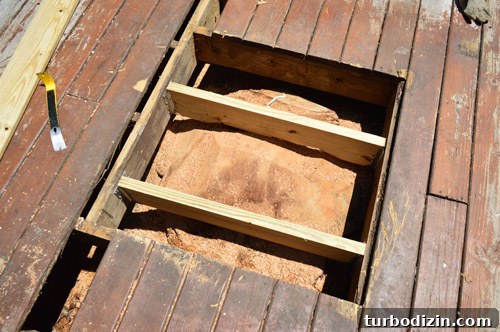 Fix a Hole in Your Deck: Step-by-Step Repair Guide 7 Creating new joists for hole in wooden deck