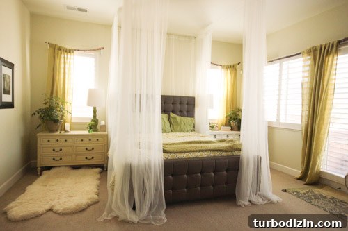House Crashing: Calm, Clever Strategies for Safer Living 8 Bed Made Cozy With Curtains Hanging From Ceiling To Mimic Canopy Bed