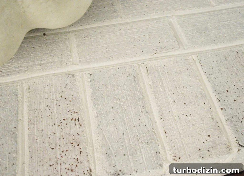 Whitewashing a Brick Fireplace: Step-by-Step Guide for a Fresh Look 8 Detail of whitewash brick hearth fireplace