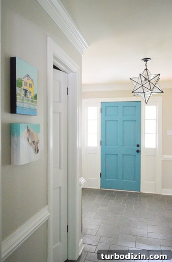 How to Hang a Moravian Star Light in Your Foyer 3 img 60552 2