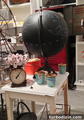 Window Shopping at The Art of Simple in Seaside, FL 9 Chalkboard globe