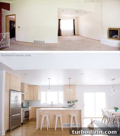 Modern Kitchen Design with Blonde Wood Cabinets 2 Before kitchen photo