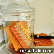 Frosted thanks jar