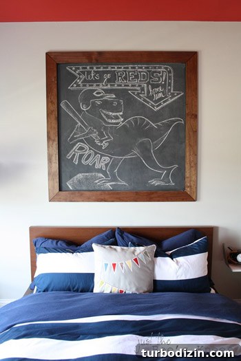 Chalkboard wall