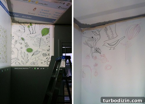 Graphic Kids' Bedroom Makeover: Stylish Ideas for a Bold Room 5 Wall detail