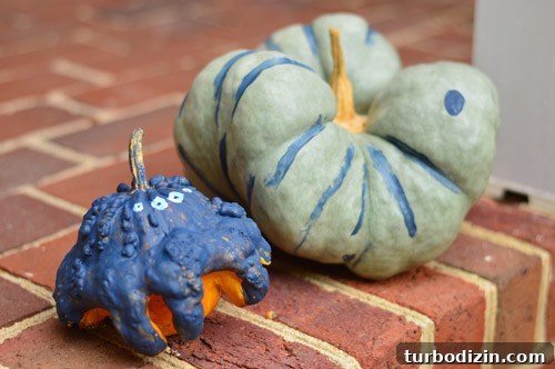 Painted pumpkins