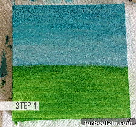 How to Paint a House Portrait: Step-by-Step Guide for Beginners 3 Early stage of painting