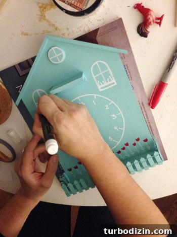 How to Build a Working Clock: Step-by-Step Guide for Beginners 12 Finished sketch details on clock