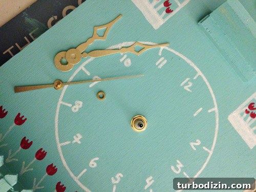 How to Build a Working Clock: Step-by-Step Guide for Beginners 14 Close-up of clock hands installed